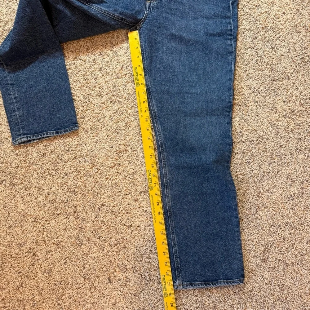 Agolde Merrel Slim Ankle Jeans in Cinema Medium Structured Denim Women's Size 31